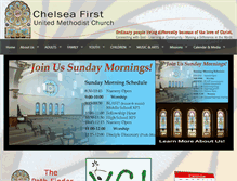 Tablet Screenshot of chelseaumc.org